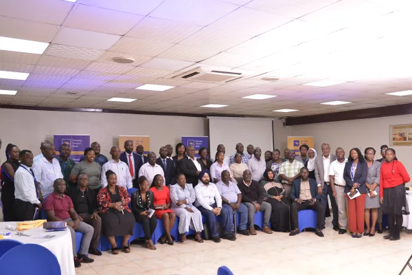 Housing Finance Bank officials with a section of their customers during the forum.